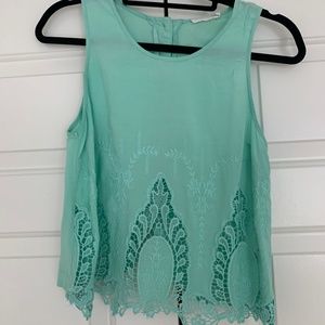 Lush  eyelet crop top